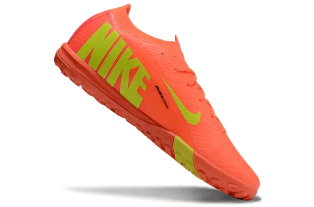 Nike Mercurial Turf Laranja e Verde Lima Turf Sapatos de Futebol 2