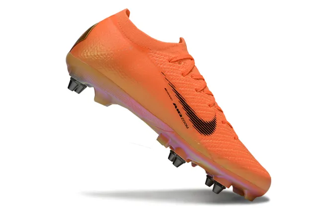 Nike Mercurial Vapor Orange Black Gold Firm-Ground Soccer Shoes 2