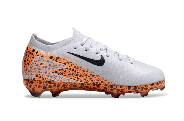 Nike Mercurial Vapor أحذية كرة القدم برتقالي أسود محبوك علوة نمط نقطي للأرض الصلبة 5
