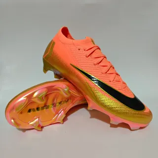 Nike Mercurial Vapor Orange Gold Black Firm-Ground Soccer Shoes