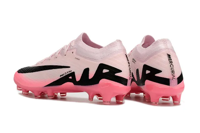 Nike Mercurial Vapor Pink Gradient Flyknit Firm-Ground Soccer Shoes 4