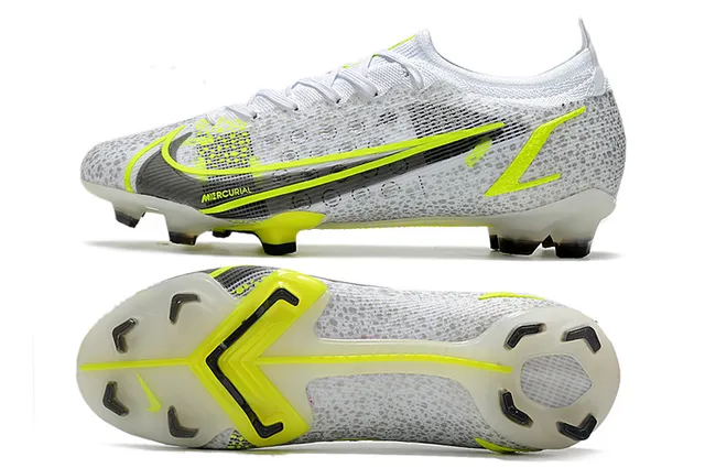 Nike Mercurial White Volt Black Firm-Ground Sapatos de futebol 2