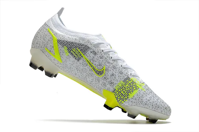 Nike Mercurial White Volt Black Firm-Ground Sapatos de futebol 3