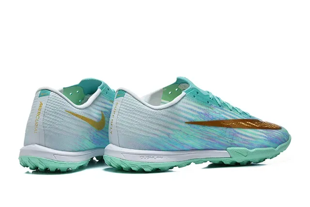 Nike Chaussures de football turf low-cut upper synthétique multicolor gold finition iridescente gradient 2