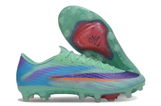 Nike Multicolor Green Knit Upper Gradient Firm-Ground Soccer Shoes 1