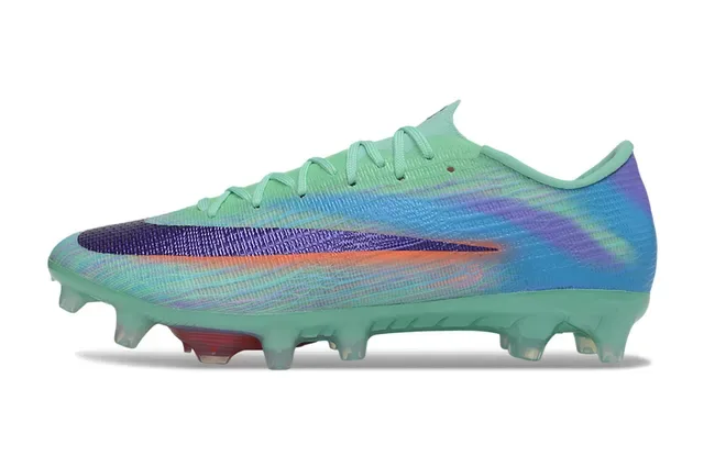 Nike Multicolor Green Knit Upper Gradient Firm-Ground Soccer Shoes 8