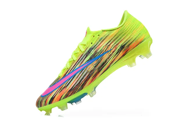 Nike Multicolor Low-Cut Flyknit Upper Dynamic Fit Collar Firm-Ground Soccer Shoes 4