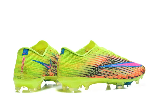 Nike Multicolor Low-Cut Flyknit Upper Dynamic Fit Collar Firm-Ground Soccer Shoes 5