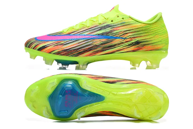 Nike Multicolor Low-Cut Flyknit Upper Dynamic Fit Collar Firm-Ground Soccer Shoes 9