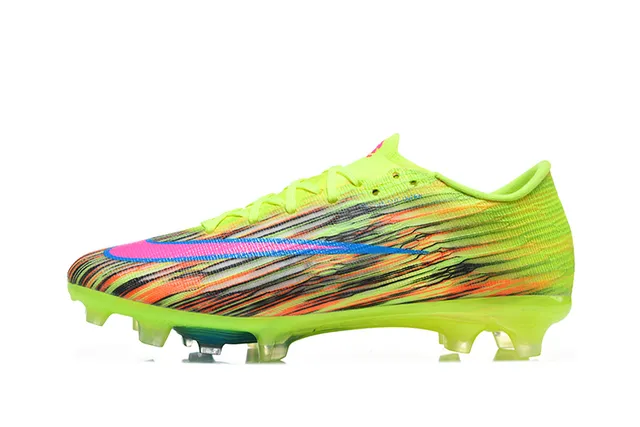 Nike Multicolor Low-Cut Flyknit Upper Dynamic Fit Collar Firm-Ground Soccer Shoes 10