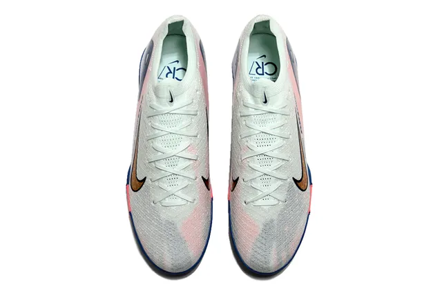 Nike Multicolor Navy Knit Upper Gradient Color Fade Turf Soccer Shoes 2