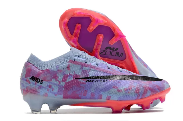 Nike Multicolore Rose Pixelisé Camo Haut Ajustement Chaussette Col Flyknit Terrain Firme Chaussures de Football 1