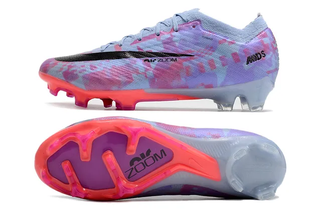 Nike Multicolore Rose Pixelisé Camo Haut Ajustement Chaussette Col Flyknit Terrain Firme Chaussures de Football 2