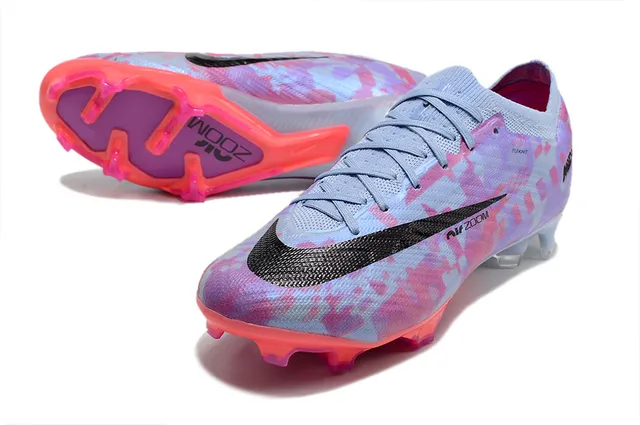 Nike Multicolore Rose Pixelisé Camo Haut Ajustement Chaussette Col Flyknit Terrain Firme Chaussures de Football 6