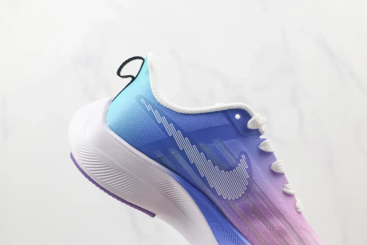 Nike Multicolor White Gradient Mesh Upper Midsole RUN Text Running Shoes 6