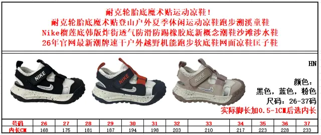 Nike Navy Red Multi-Strap Mesh Upper Casual Sandals 2