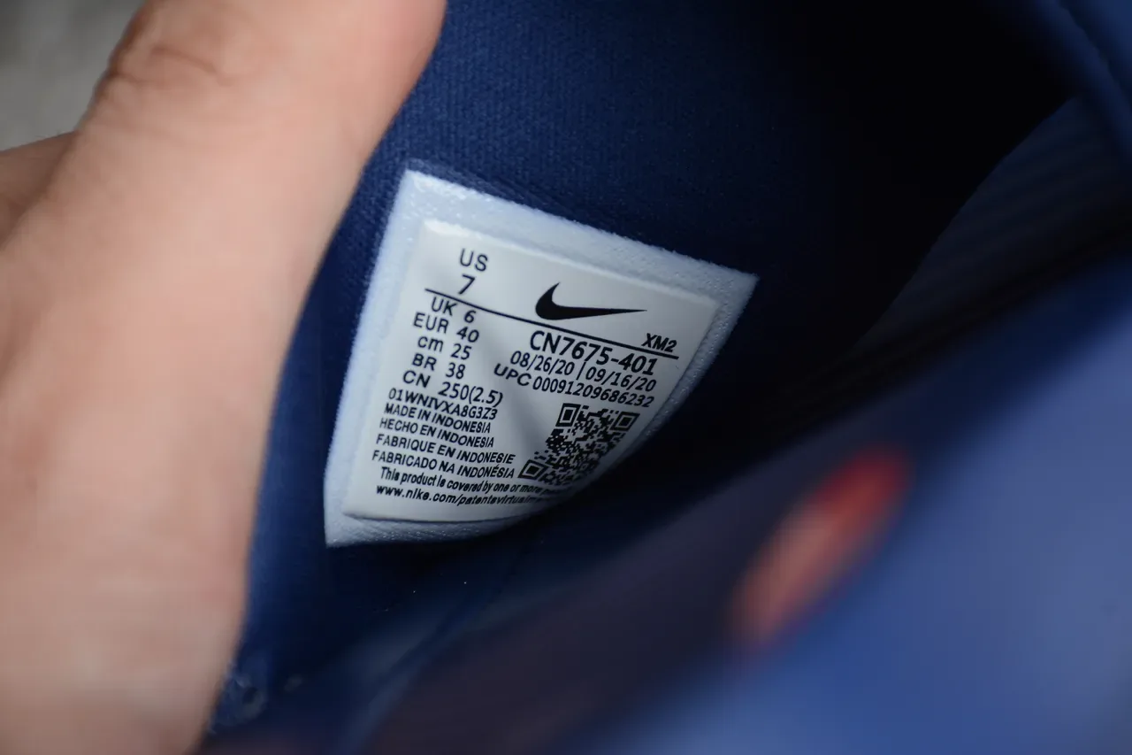 Nike Navy White Single-Strap Molded Footbed Slippers 3