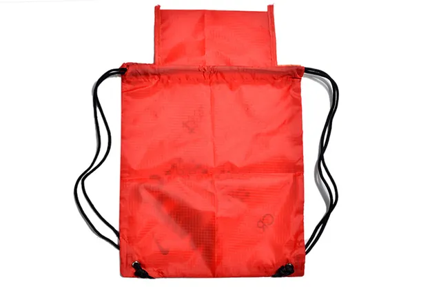 Nike Orange Black Drawstring Closure Sack-Style Silhouette Bucket Bag 5