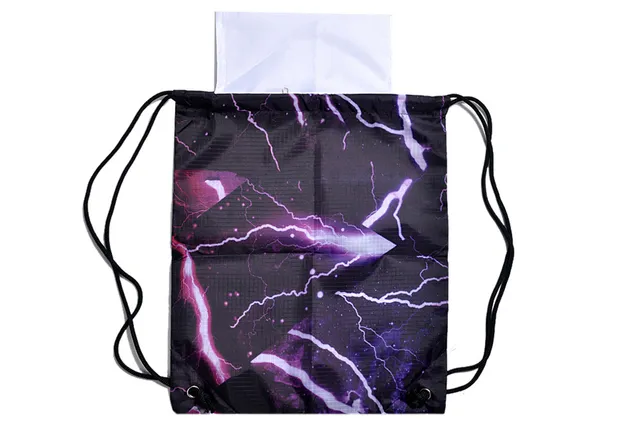 Nike Orange Black Drawstring Closure Sack-Style Silhouette Bucket Bag 6