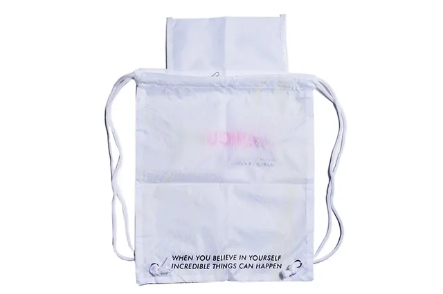 Nike Orange Black Drawstring Closure Sack-Style Silhouette Bucket Bag 9