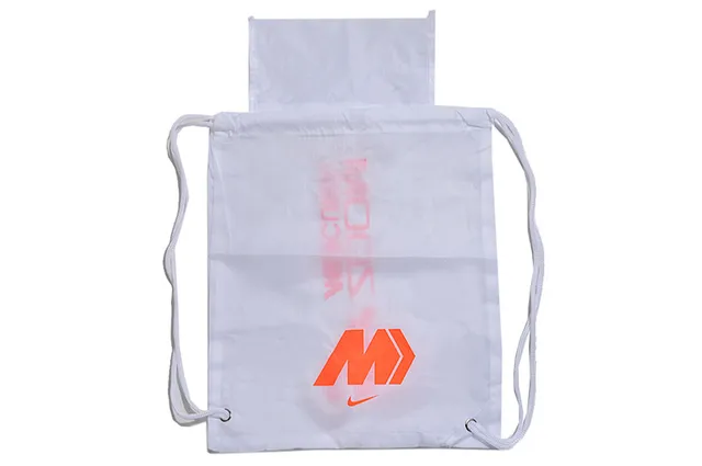 Nike Orange Black Drawstring Closure Sack-Style Silhouette Bucket Bag 21