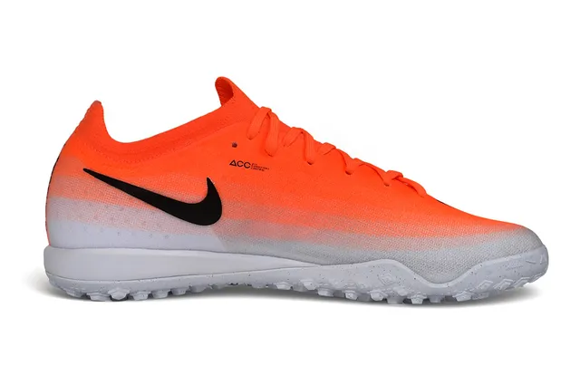 Nike Orange Black Knit Upper Gradient Turf Soccer Shoes 5