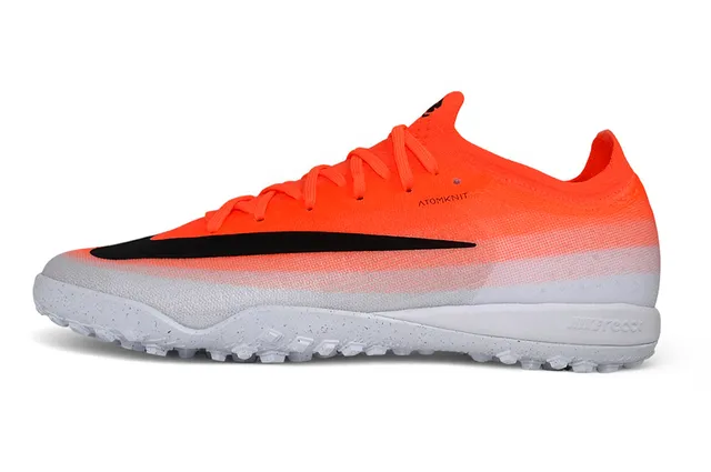 Nike Orange Black Knit Upper Gradient Turf Soccer Shoes 6