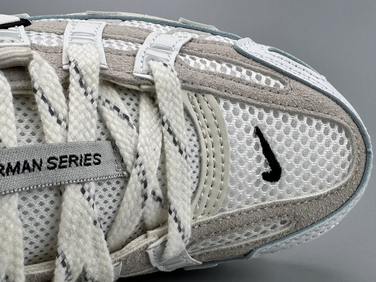Nike P-6000 White and Gray Lifestyle Sneakers 2