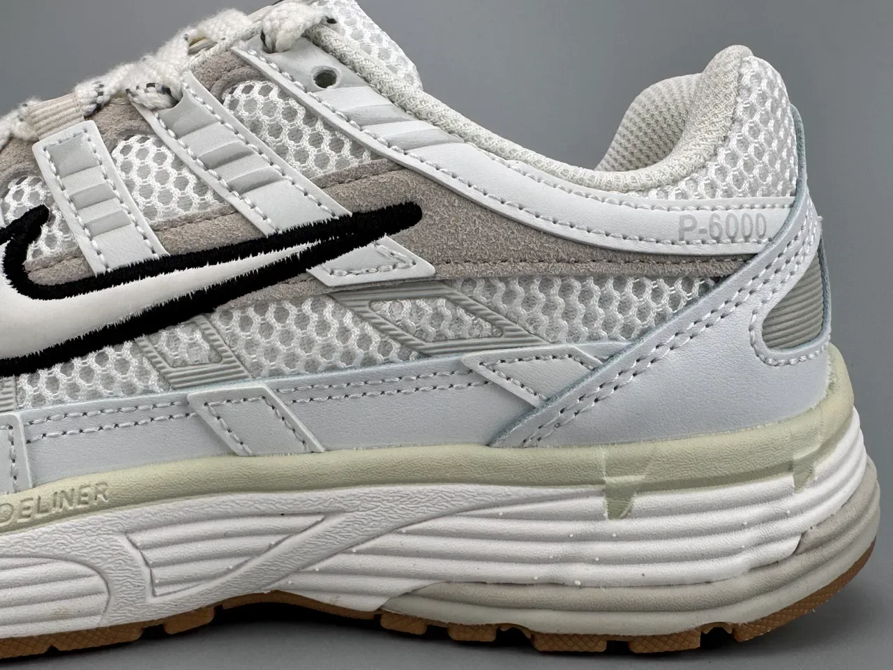 Nike P-6000 White and Gray Lifestyle Sneakers 7