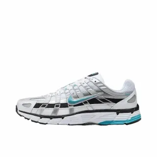 Nike P-6000 White Black Silver Turquoise Lifestyle Sneakers