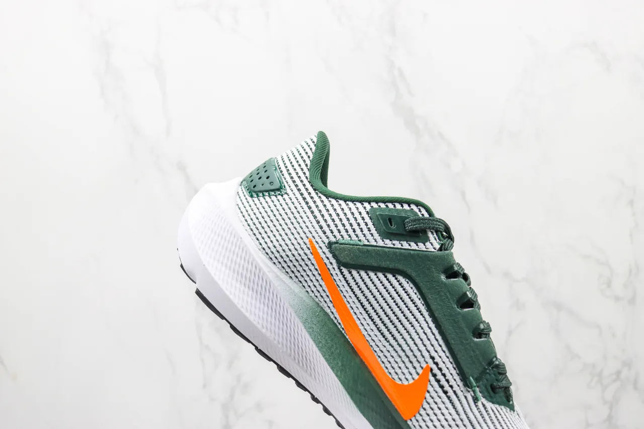 Nike Pegasus 40 White Green Orange Running Shoes 5