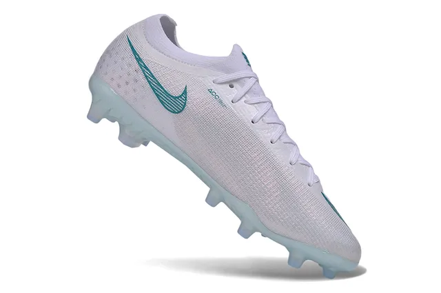 Nike Phantom GT Atomknit White Turquoise Firm-Ground Soccer Shoes 2