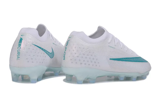 Nike Phantom GT Atomknit White Turquoise Firm-Ground Soccer Shoes 5
