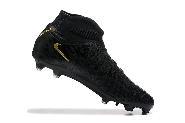 Nike Phantom GT Black and Gold Firm-Ground Soccer Shoes 4