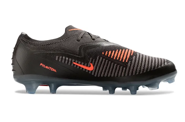 Nike Phantom GT Black Iridescent Green Firm-Ground Soccer Shoes 16