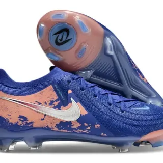 Nike Phantom GT أزرق وكورال تريكو مشقق Firm-Ground حذاء كرة القدم