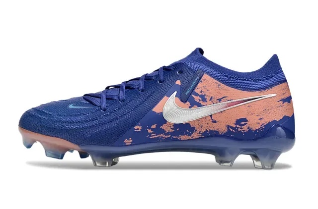 Nike Phantom GT أزرق وكورال تريكو مشقق Firm-Ground حذاء كرة القدم 7