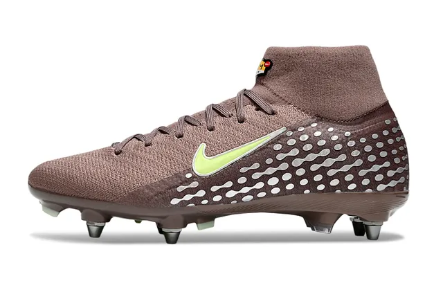 Nike Phantom GT Marron Vert Lime Wave-Overlay Firm-Ground Chaussures de football 7