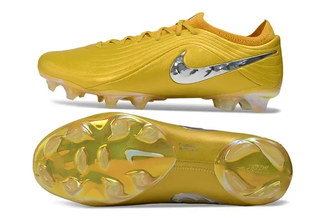 Nike Phantom GT Or Argent Métallique Synthétique Supérieur Réfléchissant Swoosh Chaussures de football Firm-Ground 6
