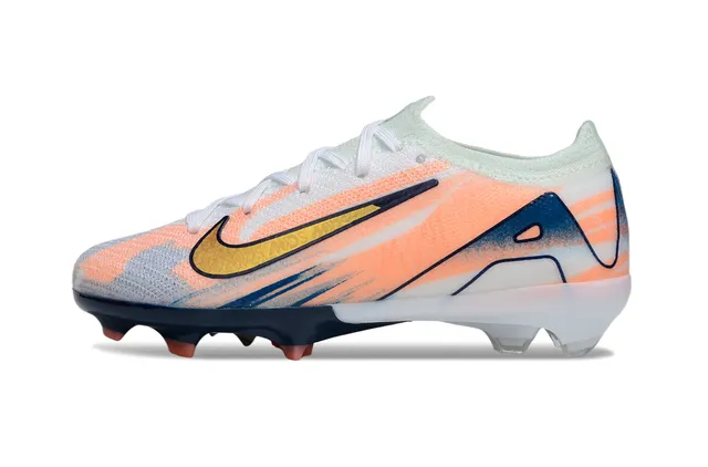 Nike Phantom GT Orange Navy Knit Upper Gradient Firm-Ground Soccer Shoes 2