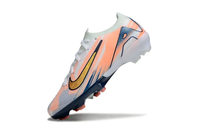 Nike Phantom GT Orange Navy Knit Upper Gradient Firm-Ground Soccer Shoes 3