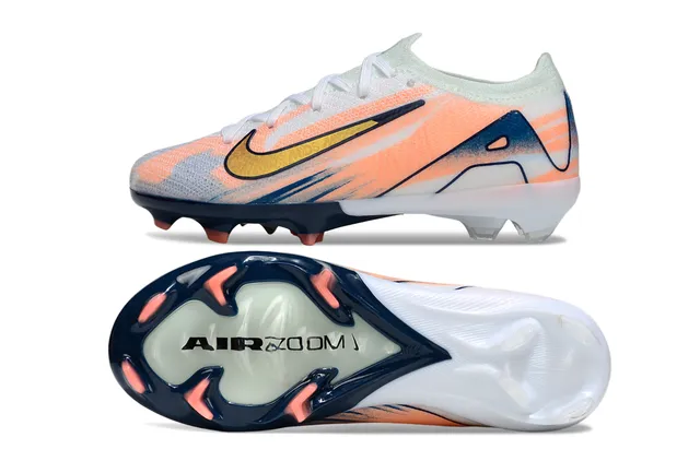 Nike Phantom GT Orange Navy Knit Upper Gradient Firm-Ground Soccer Shoes 4