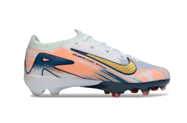 Nike Phantom GT Orange Navy Knit Upper Gradient Firm-Ground Soccer Shoes 5