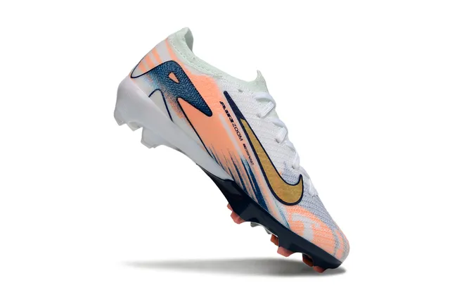 Nike Phantom GT Orange Navy Knit Upper Gradient Firm-Ground Soccer Shoes 6