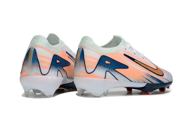 Nike Phantom GT Orange Navy Knit Upper Gradient Firm-Ground Soccer Shoes 7