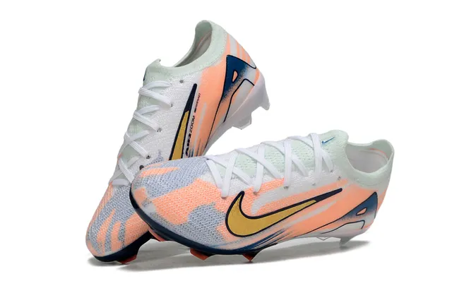 Nike Phantom GT Orange Navy Knit Upper Gradient Firm-Ground Soccer Shoes 8