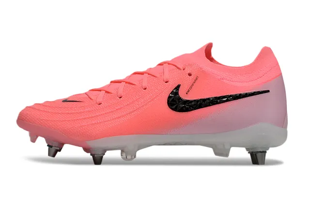 Nike Phantom GT Pink Black Low-Cut Knit Upper Firm-Ground sapatos de futebol 7