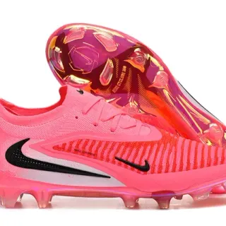 Nike Phantom GT وردي أسود شفاف أرضية صلبة أحذية كرة القدم
