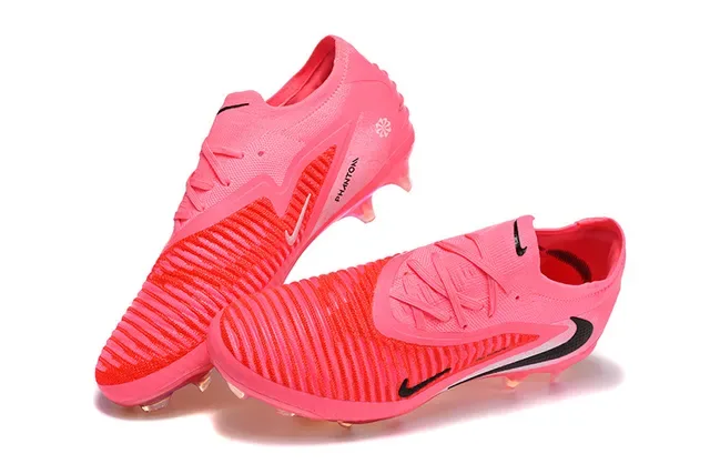 Nike Phantom GT وردي أسود شفاف أرضية صلبة أحذية كرة القدم 2