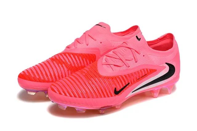 Nike Phantom GT وردي أسود شفاف أرضية صلبة أحذية كرة القدم 8